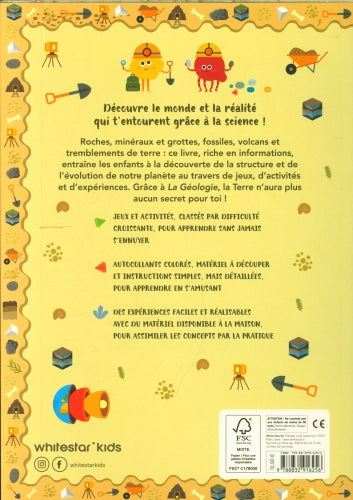 La géologie : fous de science - Des expériences autour de l'histoire de la planète ! Dès 6 ans (Copie) Livres dilisco - OLF