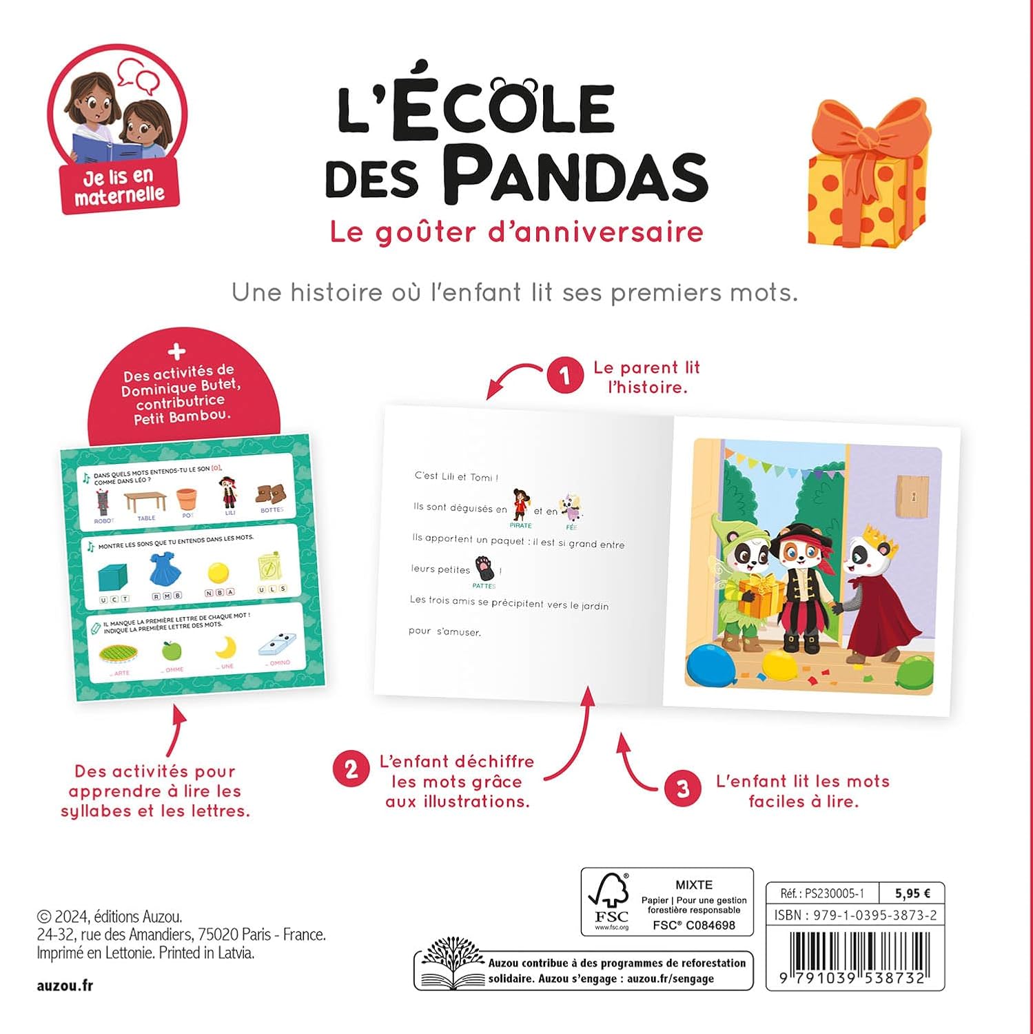 Le goûter d'anniversaire - L'école des pandas Livres OLF   