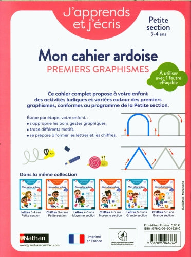 J'apprends et j'écris : premiers graphismes. Dès 3 ans Cahiers de jeux OLF