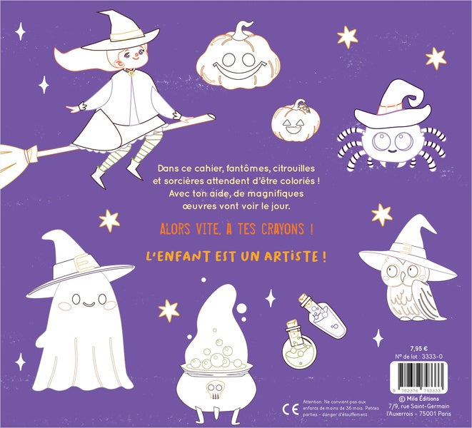 Mon gros cahier d'Halloween à colorier