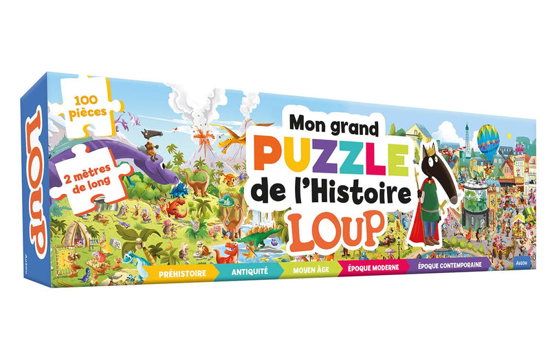 Mon grand puzzle de l'Histoire - Loup - 100 pièces Jeux & loisirs créatifs OLF   