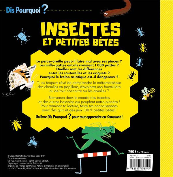 Insectes et petites bêtes - Dès 6 ans Livres La family shop   