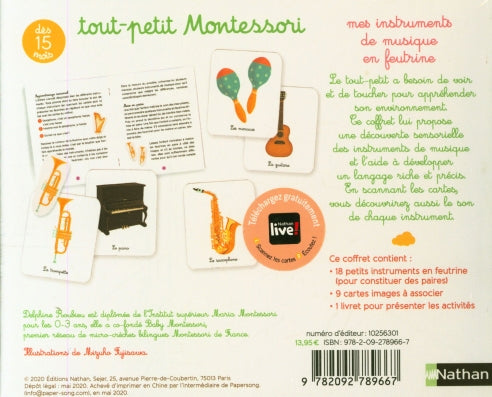 Tout-petit Montessori : instruments de musique - Dès 15 mois Montessori & Steiner La Family Shop