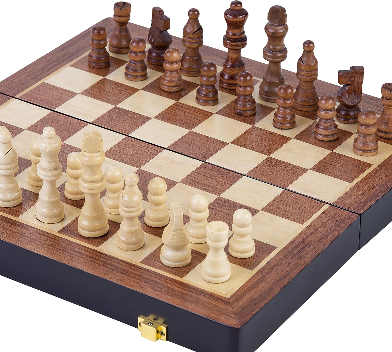 Coffret d'échecs en Bois Pliable