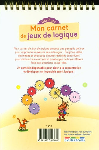 Cahier de jeux : carnet de jeux de logique dès 7-9 ans - 3-4P Cahiers de jeux La family shop   
