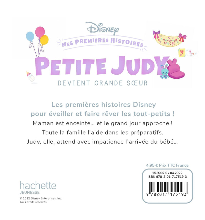 Petite Judy devient grande sœur - Disney Livres OLF   