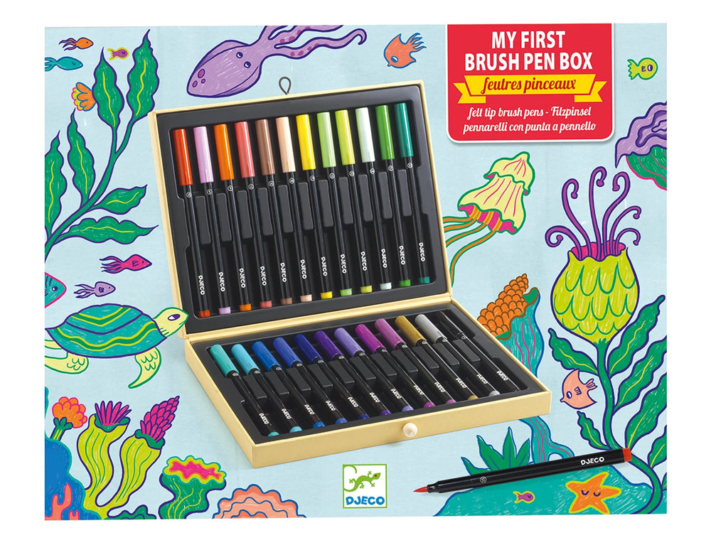 Coffret de 24 feutres pinceaux Enfant