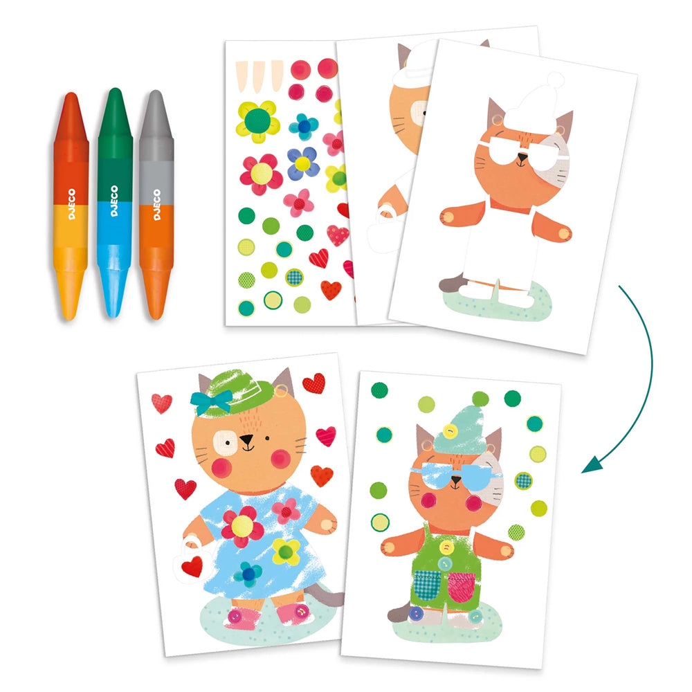 Coffret activités créatives sur les animaux - 3-6 ans