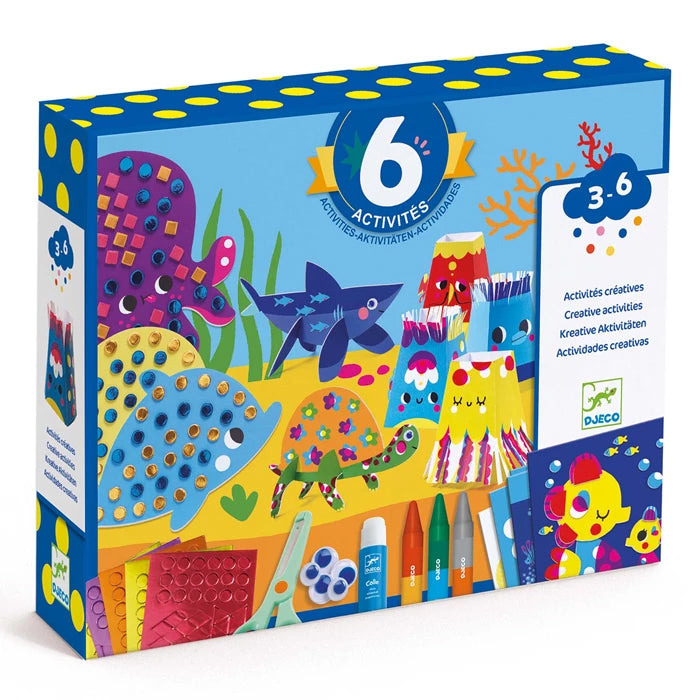 Coffret activités créatives sur les animaux de la mer - 3-6 ans