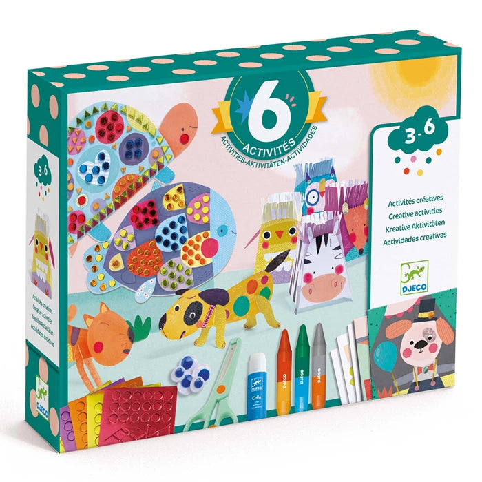 Coffret activités créatives sur les animaux - 3-6 ans