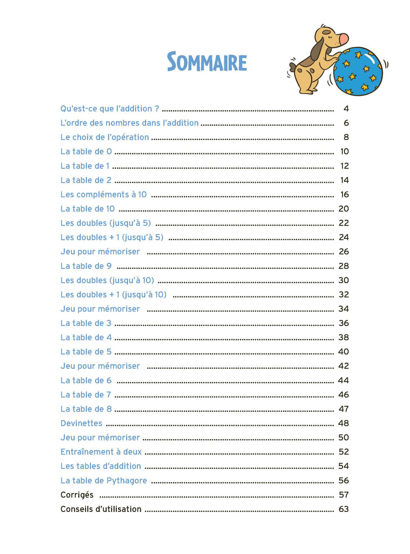 Cahier de jeux : des jeux pour apprendre les tables d'addition - 3-4ème Cahiers de jeux OLF   