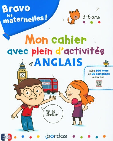 Cahier de jeux: plein d'activités d'anglais - Enfants 3-6 ans Cahiers de jeux dilisco - OLF   