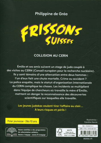 Collision au CERN - Polar pour ados - Frissons suisses - Dès 10 ans Livres La family shop   