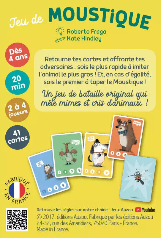 Cartes: jeu du moustique - Dès 4 ans Jeux & loisirs créatifs La family shop   