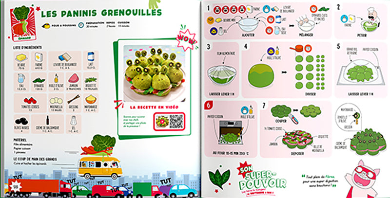 Livre de cuisine, les super-légumes de ChefClub - Recettes d'enfants dès 4 ans Livres OLF   