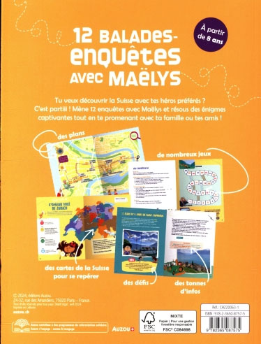 Visite la Suisse avec Maëlys et Lucien - Dès 8 ans Livres La family shop   