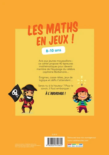 Les maths en jeux - 8-10 ans Cahiers de jeux La Family Shop   