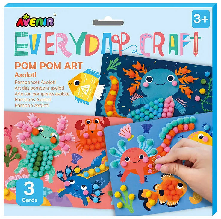 POM POM Art pompom et axolotl- dès 3 ans