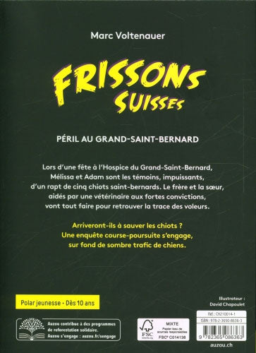 Péril au Grand-Saint-Bernard - Frissons suisses - Polar pour ados - Dès 10 ans Livres La family shop   