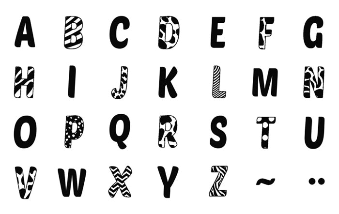 Coffret de tampons - Lettres et alphabet