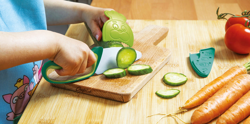 Couteau de cuisine ChefClub Vert - Enfants dès 7 ans Jeux & loisirs créatifs OLF   
