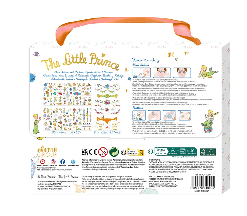 Le Petit Prince - Stickers et Tattoos Livres Carletto