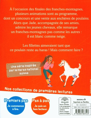 Les chevaux d'Avenches - T3: le poulain blanc Livres OLF   