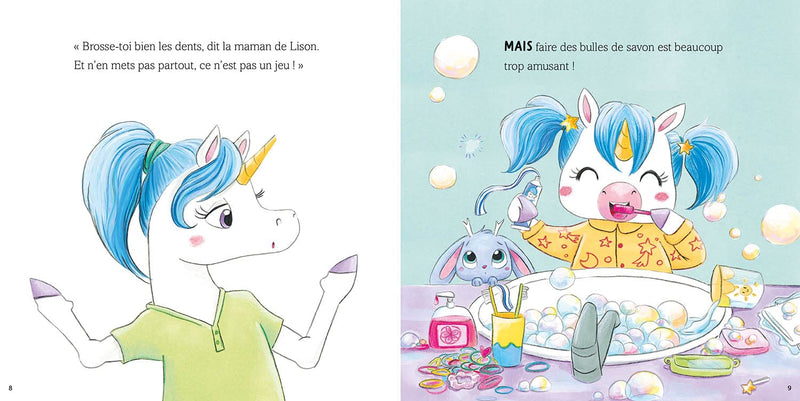 Lison la licorne - Une journée à cent à l'heure ! - TDAH Livres OLF   