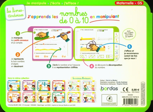 Je manipule, j'écris, j'efface ! - livre-ardoise Cahiers de jeux OLF - Interforum