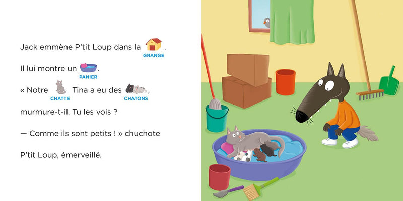 Je lis avec toi - P'tit Loup aime les bébés animaux - lecture à 2 voix Livres OLF   