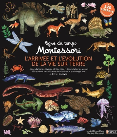 Ma ligne du temps Montessori de l'arrivée de la vie sur Terre- Nouvelle édition Montessori & Steiner La family shop