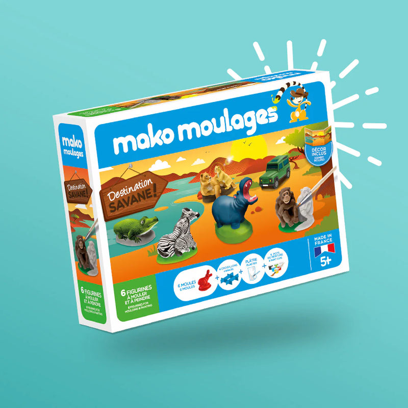 MAKO KIT 3 MOULES DESTINATION SAVANE - 5 moules Jeux & loisirs créatifs Swissgames   