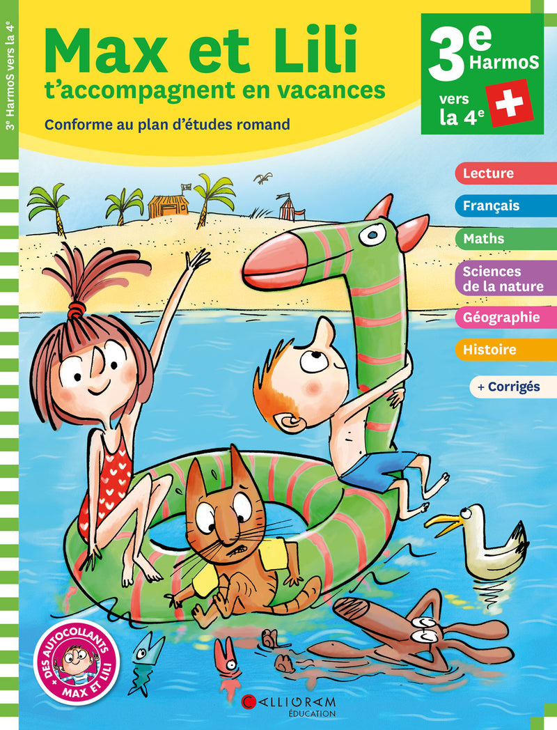 3ème Harmos - Max et lili t'accompagnent en vacances Cahiers de vacances OLF   