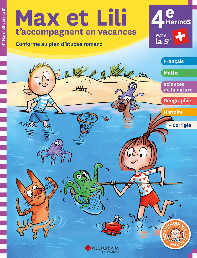 4ème Harmos - Cahier de vacances de Max et Lili Cahiers de vacances La family shop   