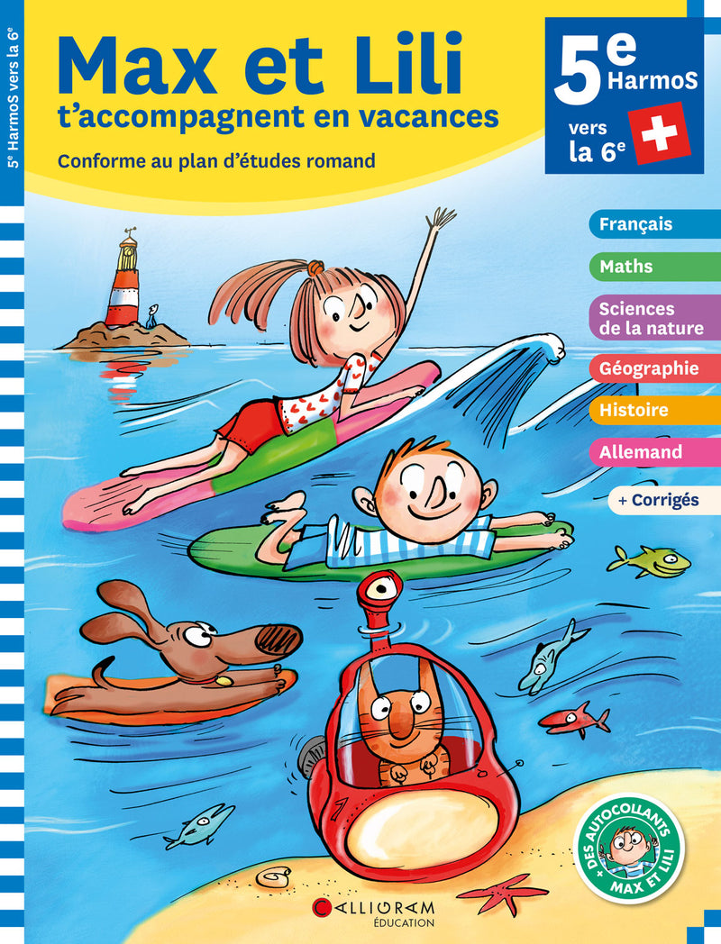 5ème Harmos - Cahier de vacances de Max et Lili Cahiers de vacances La family shop   