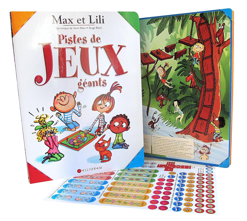 Max et Lili - Piste de jeux géants - Album Cahiers de jeux OLF   