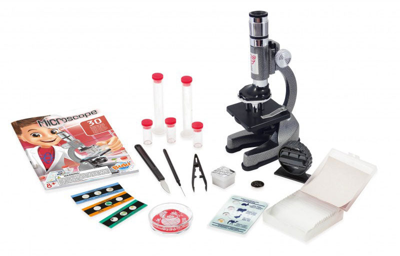 Microscope enfant + 30 Expériences scientifiques - Dès 8 ans - Mikroskop für Kinder - 30 naturwissenschaftliche Experimente - ab 8 Jahren Jeux & loisirs créatifs swissgames   