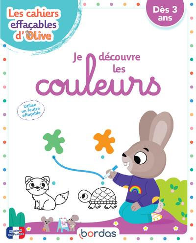 Cahier de jeux - Je découvre les couleurs - Cahier effaçable - 3 ans Cahiers de jeux La family shop   