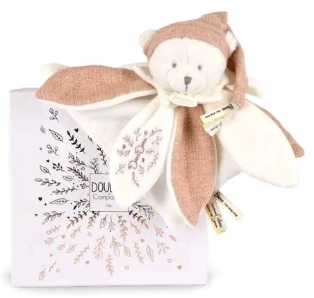 Mon Doudou Ours Fleur - Cadeau de naissance
