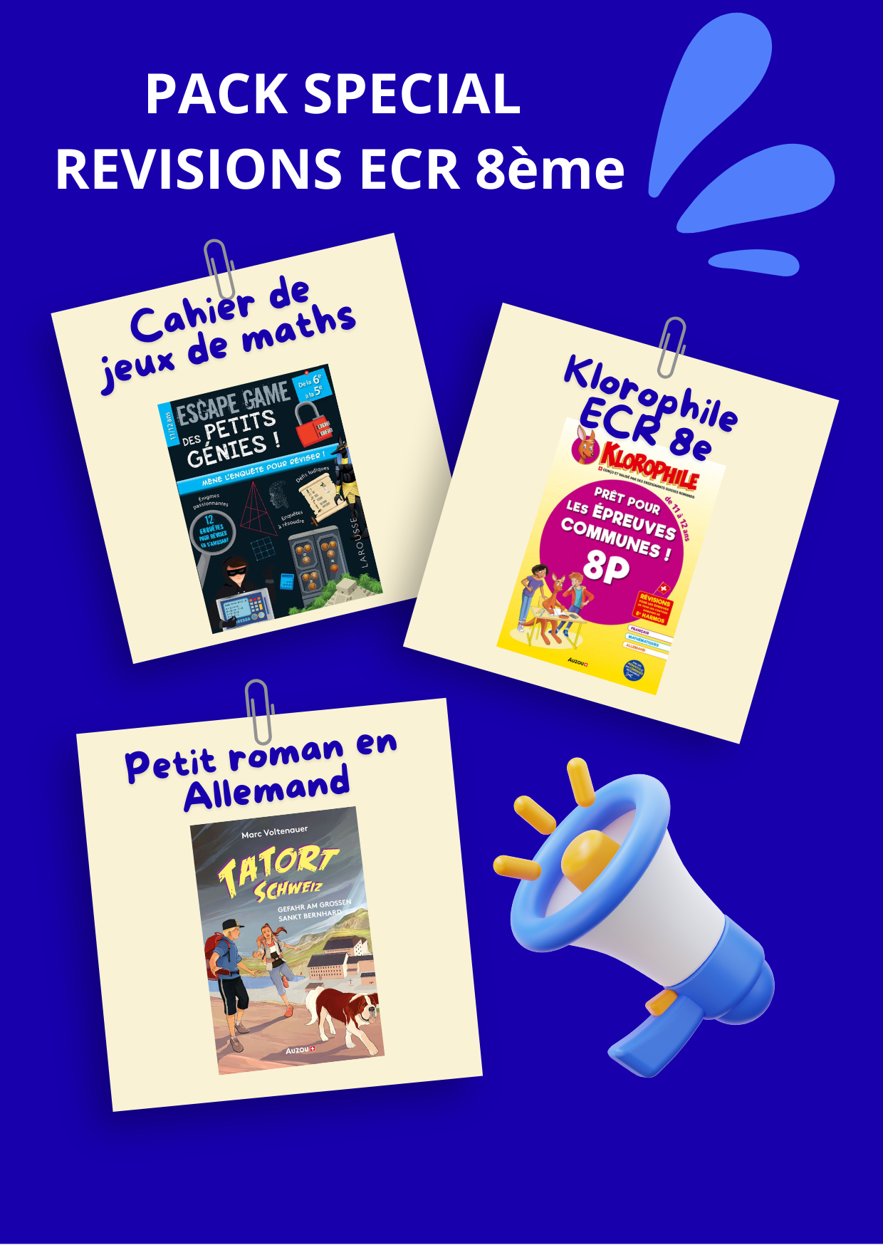 ECR 8ème harmos - Pack Klorophile Spécial Révisions, les ECR en s'amusant
