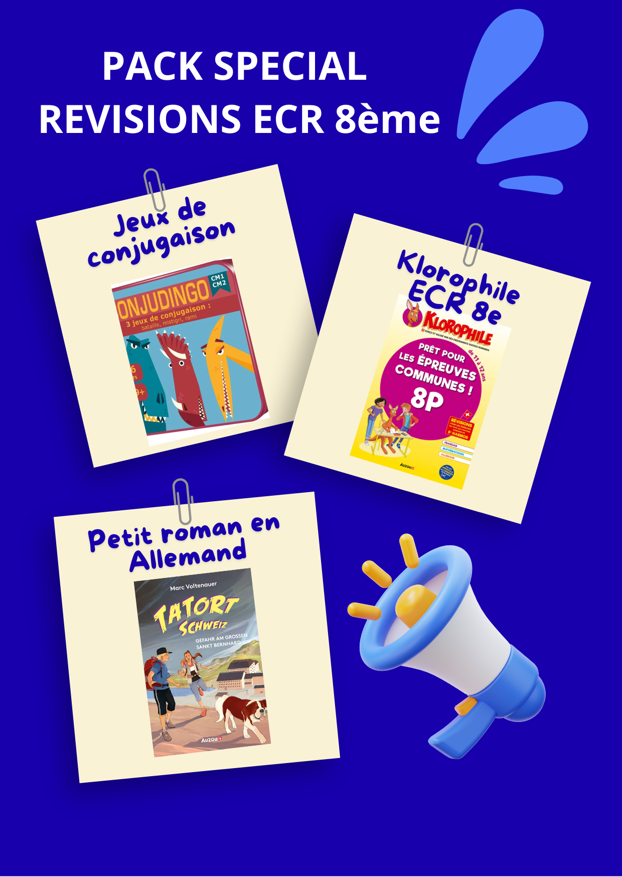 ECR 8ème harmos - Pack Klorophile Spécial Révisions, les ECR en s'amusant Appuis scolaires La Family Shop