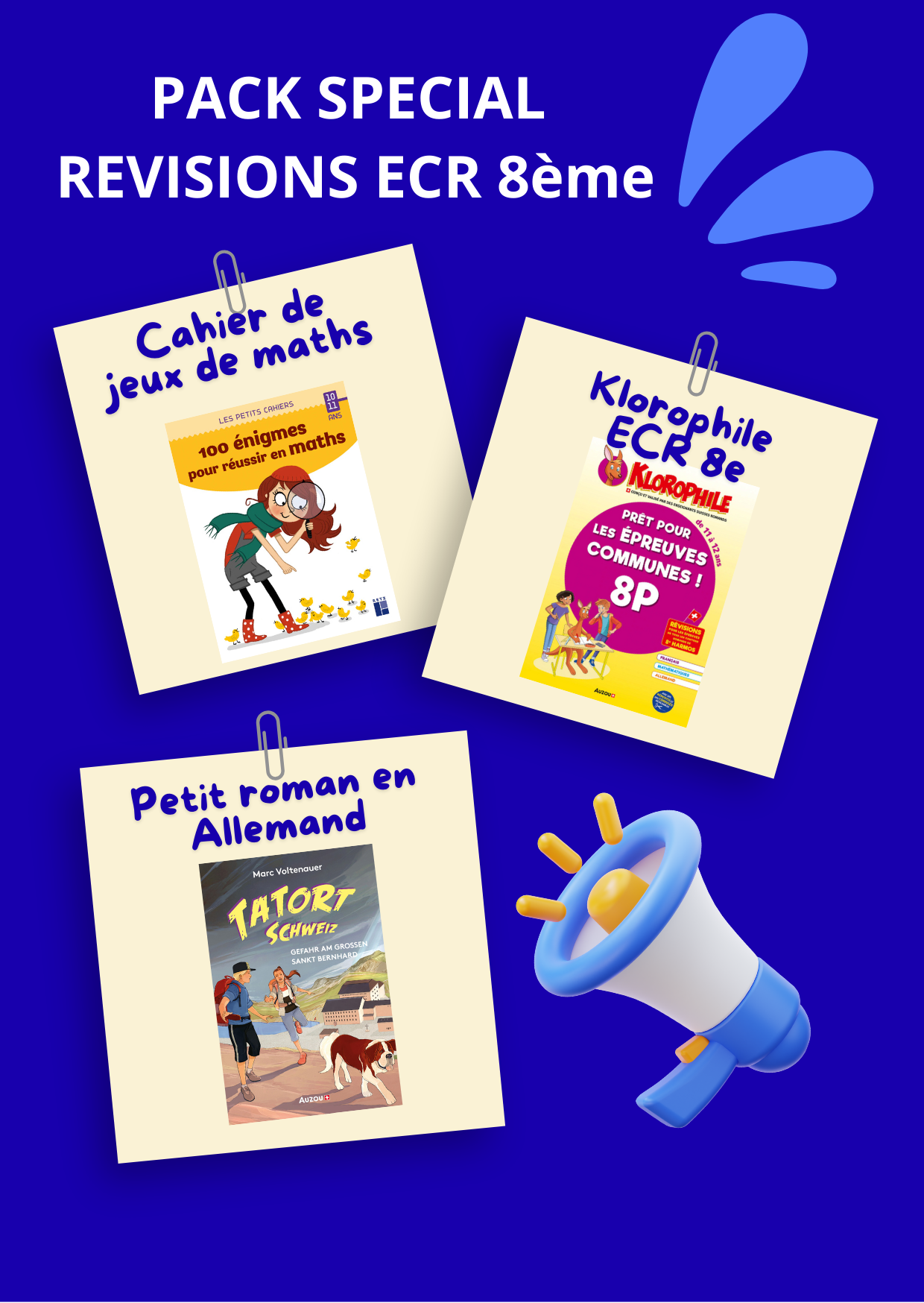 ECR 8ème harmos - Pack Klorophile Spécial Révisions, les ECR en s'amusant Appuis scolaires La Family Shop