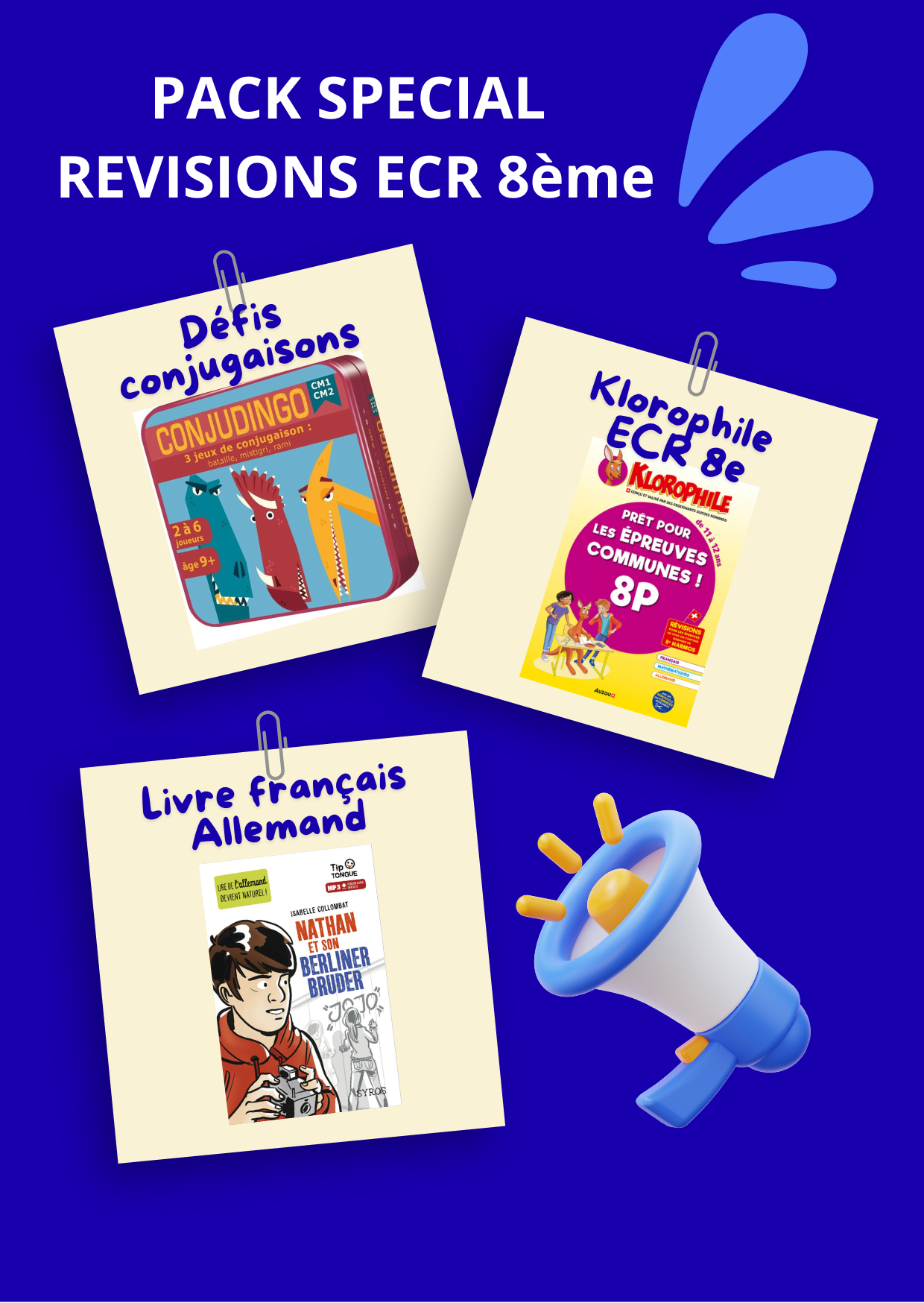 ECR 8ème harmos - Pack Klorophile Spécial Révisions, les ECR en s'amusant