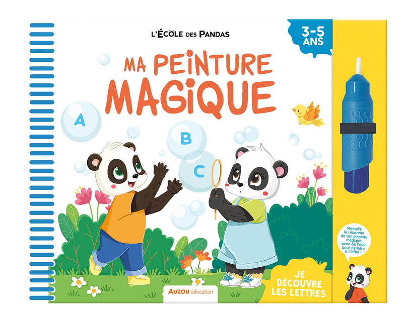 Ma peinture magique - Je découvre les lettres - L'école des Pandas Appuis scolaires, Cahiers de jeux OLF   