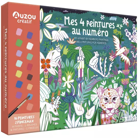 Mon coffret d'artiste : Ma peinture au numéro - Animaux merveilleux - Dès 7 ans Jeux & loisirs créatifs La family shop