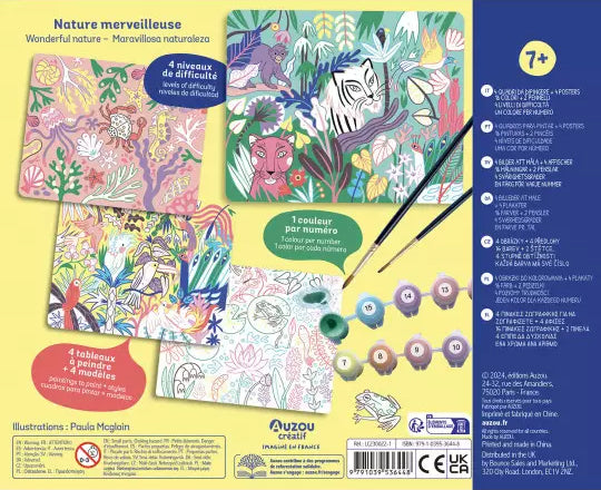 Mon coffret d'artiste : Ma peinture au numéro - Merveilleuse nature - Dès 7 ans Jeux & loisirs créatifs La family shop