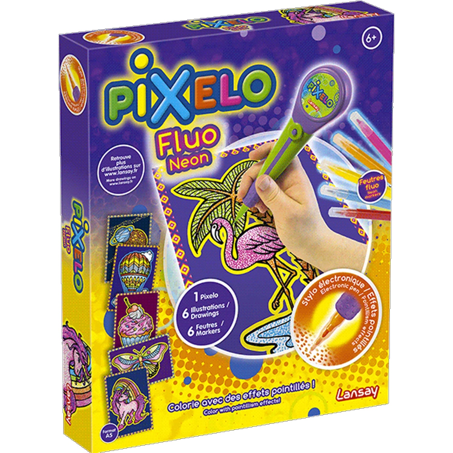 Pixelo Fluo - Coffret créatif Jeux & loisirs créatifs Swissgame