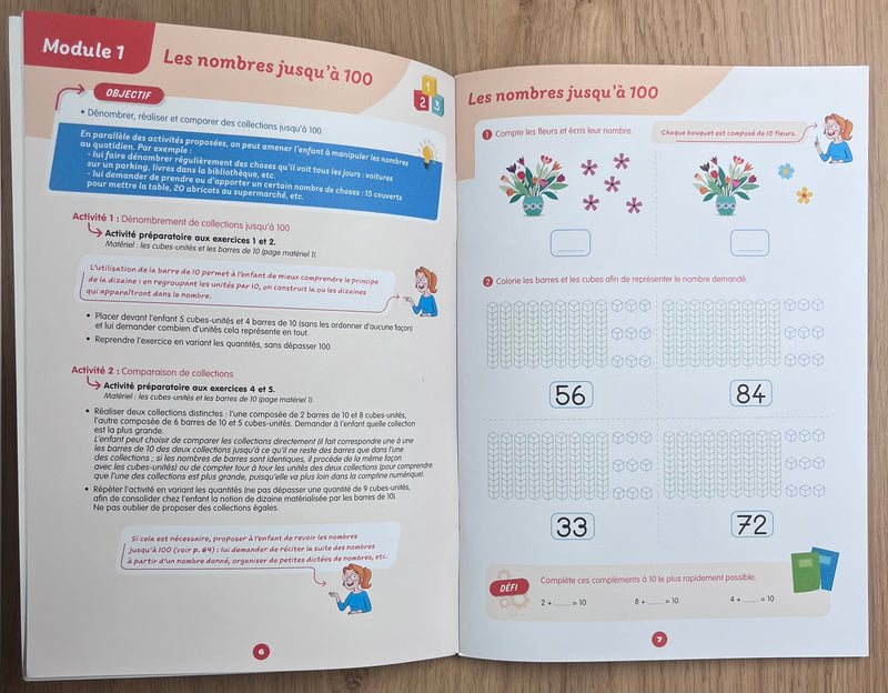 Maths. Apprendre avec la pédagogie de Singapour - 4-5ème primaire - 7-8 ans Montessori & Steiner OLF