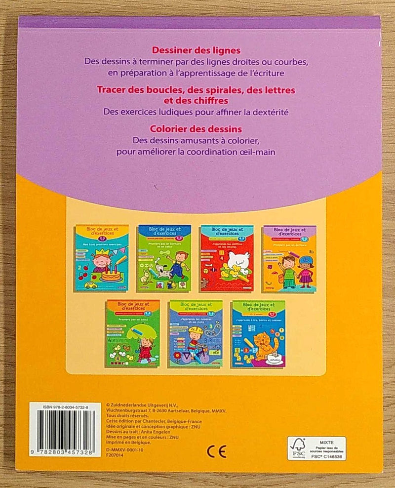 Premiers pas en écriture (5-6 ans) Cahiers de jeux La family shop   