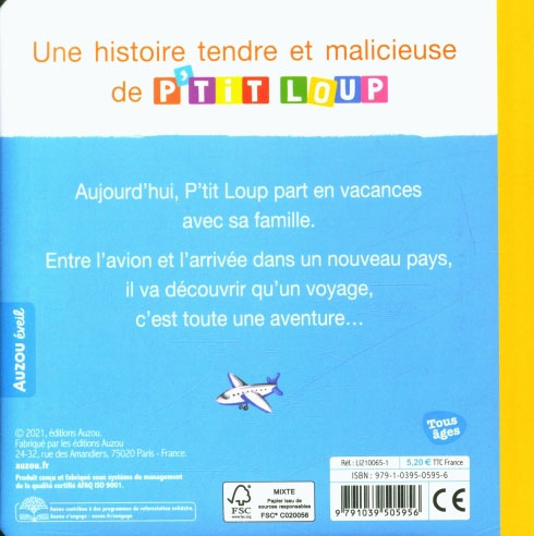 P'tit Loup part en voyage Livres La family shop   